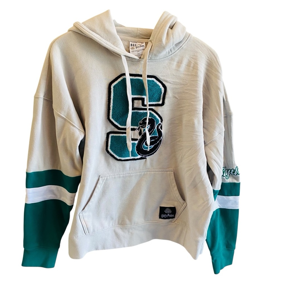 BOXLUNCH Harry Potter Slytherin Varsity Hoodie - Picture 4 of 9